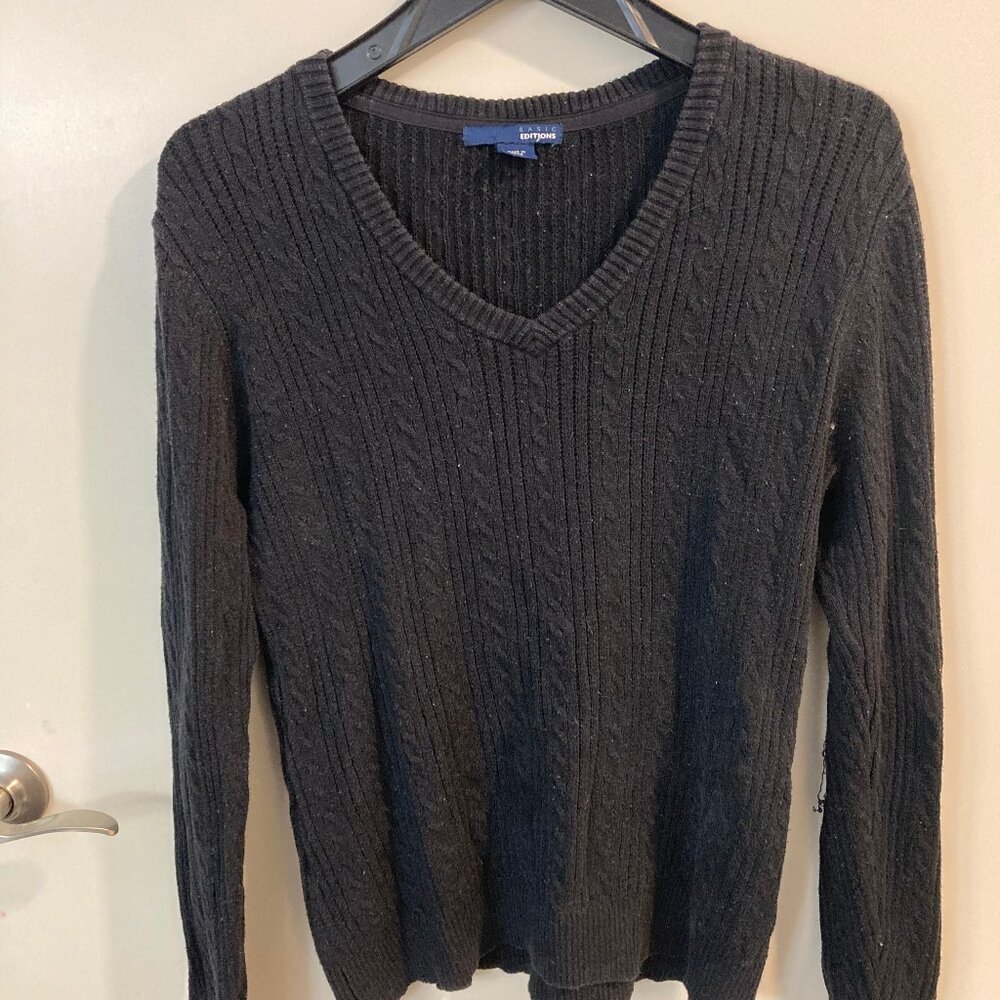 Cable-knit sweater